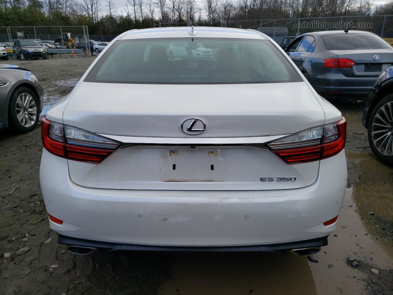 2018 Lexus Es 350 White vin: 58ABK1GGXJU099047