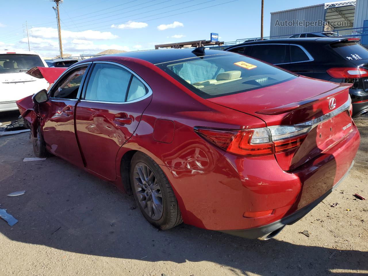 2018 Lexus Es 350 Burgundy vin: 58ABK1GGXJU101962