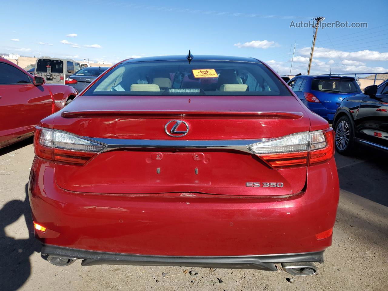 2018 Lexus Es 350 Burgundy vin: 58ABK1GGXJU101962