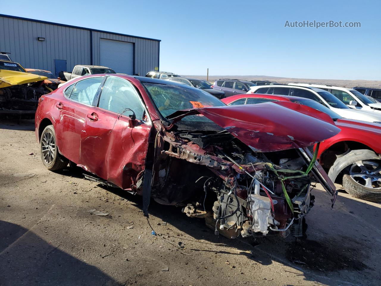 2018 Lexus Es 350 Burgundy vin: 58ABK1GGXJU101962