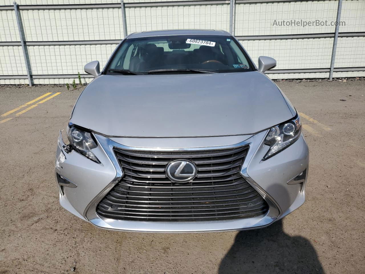 2018 Lexus Es 350 Silver vin: 58ABK1GGXJU102707