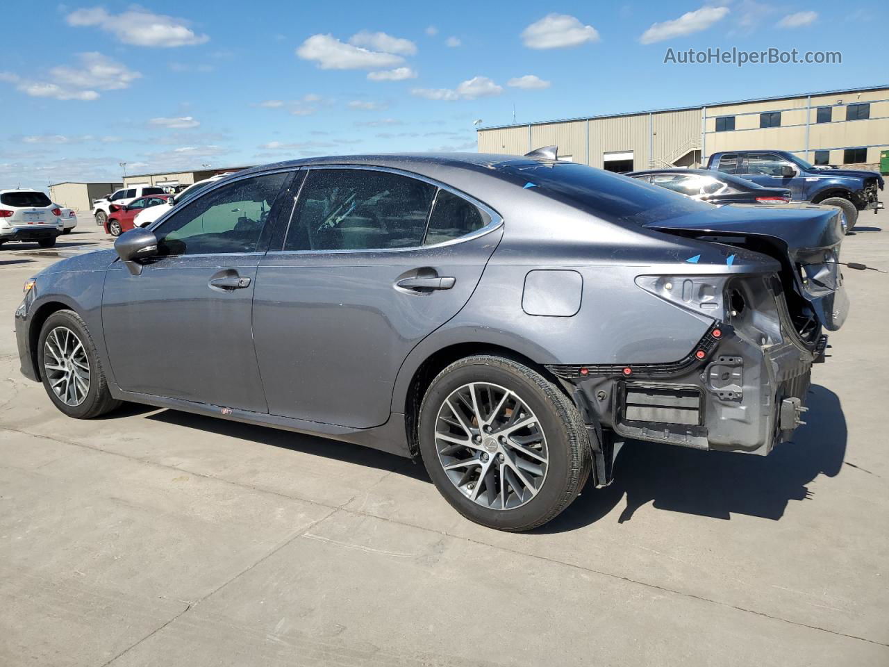 2018 Lexus Es 350 Gray vin: 58ABK1GGXJU109608