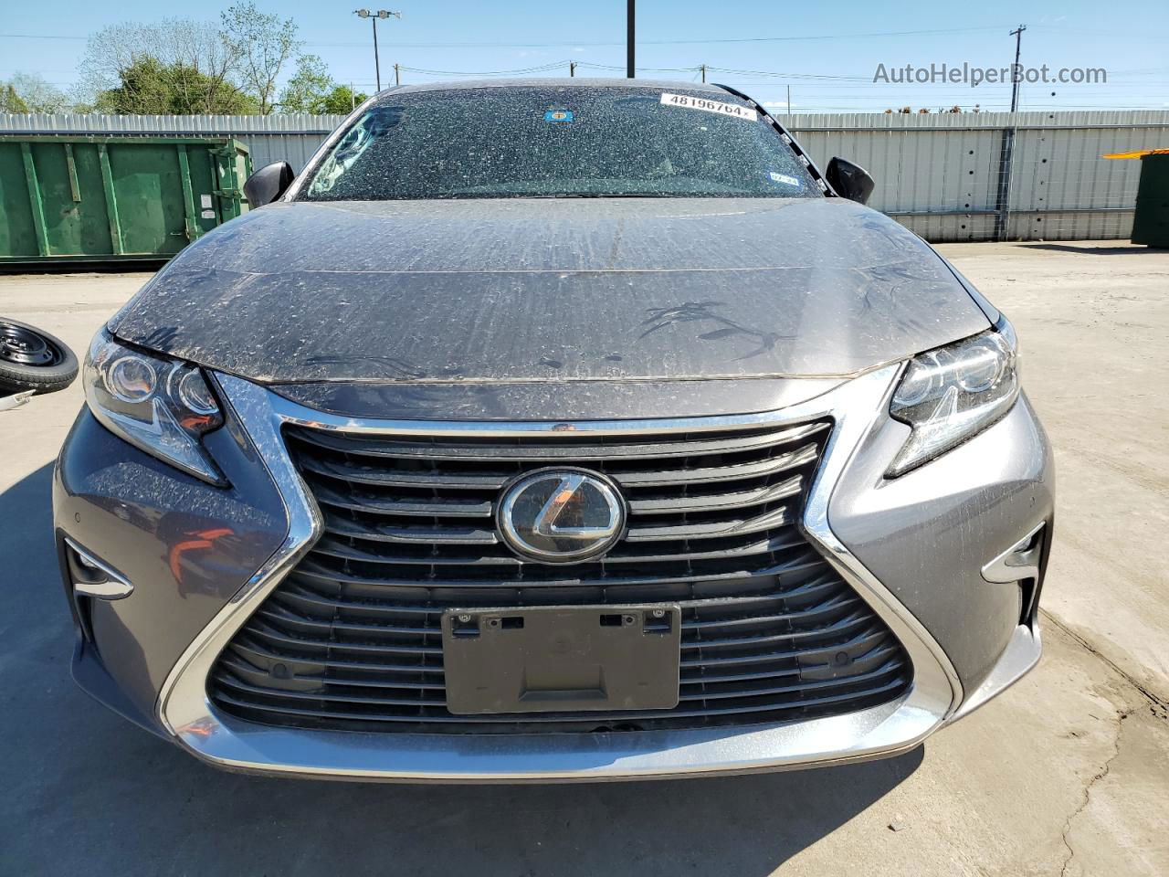 2018 Lexus Es 350 Gray vin: 58ABK1GGXJU109608