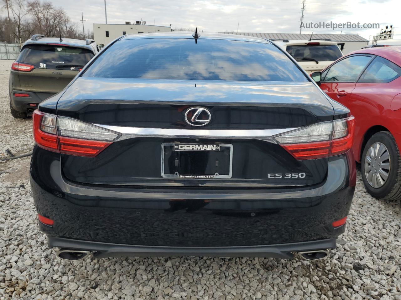 2018 Lexus Es 350 Черный vin: 58ABK1GGXJU110869