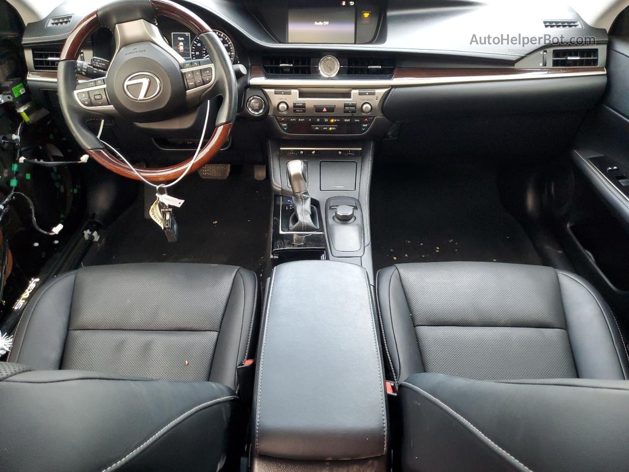 2018 Lexus Es 350 Черный vin: 58ABK1GGXJU110869