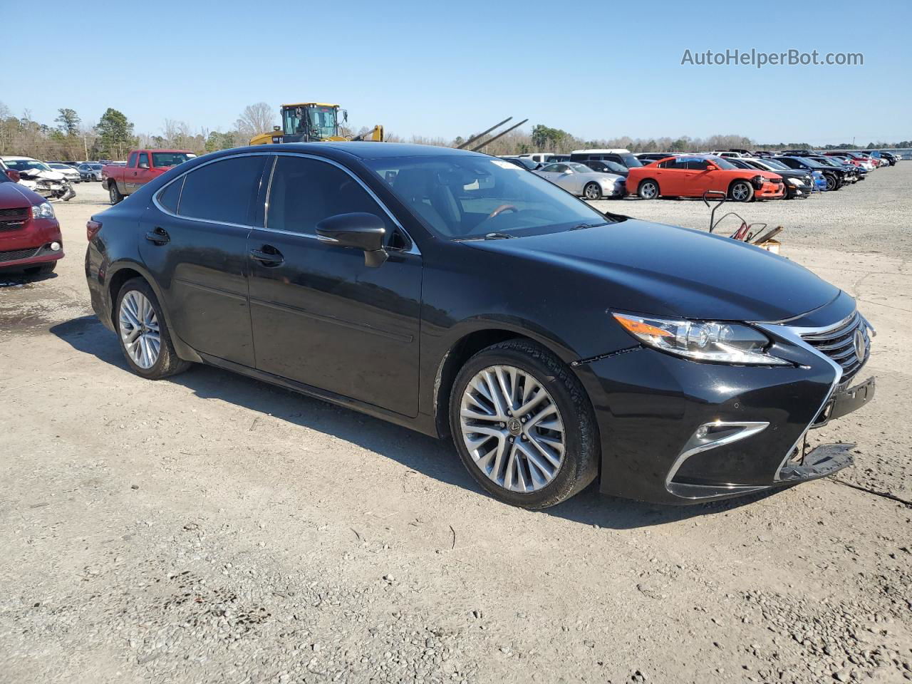 2018 Lexus Es 350 Black vin: 58ABK1GGXJU114548