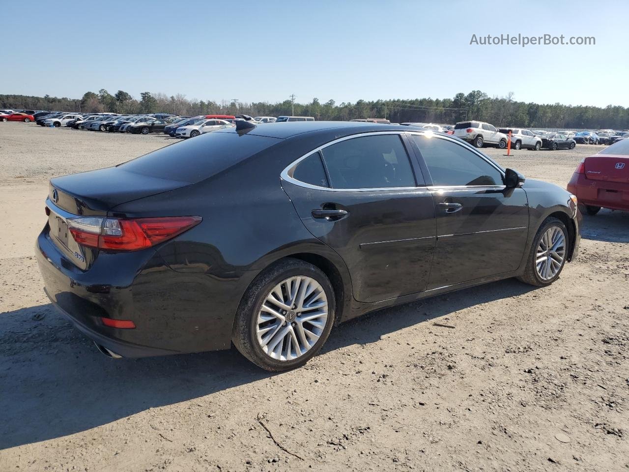 2018 Lexus Es 350 Black vin: 58ABK1GGXJU114548