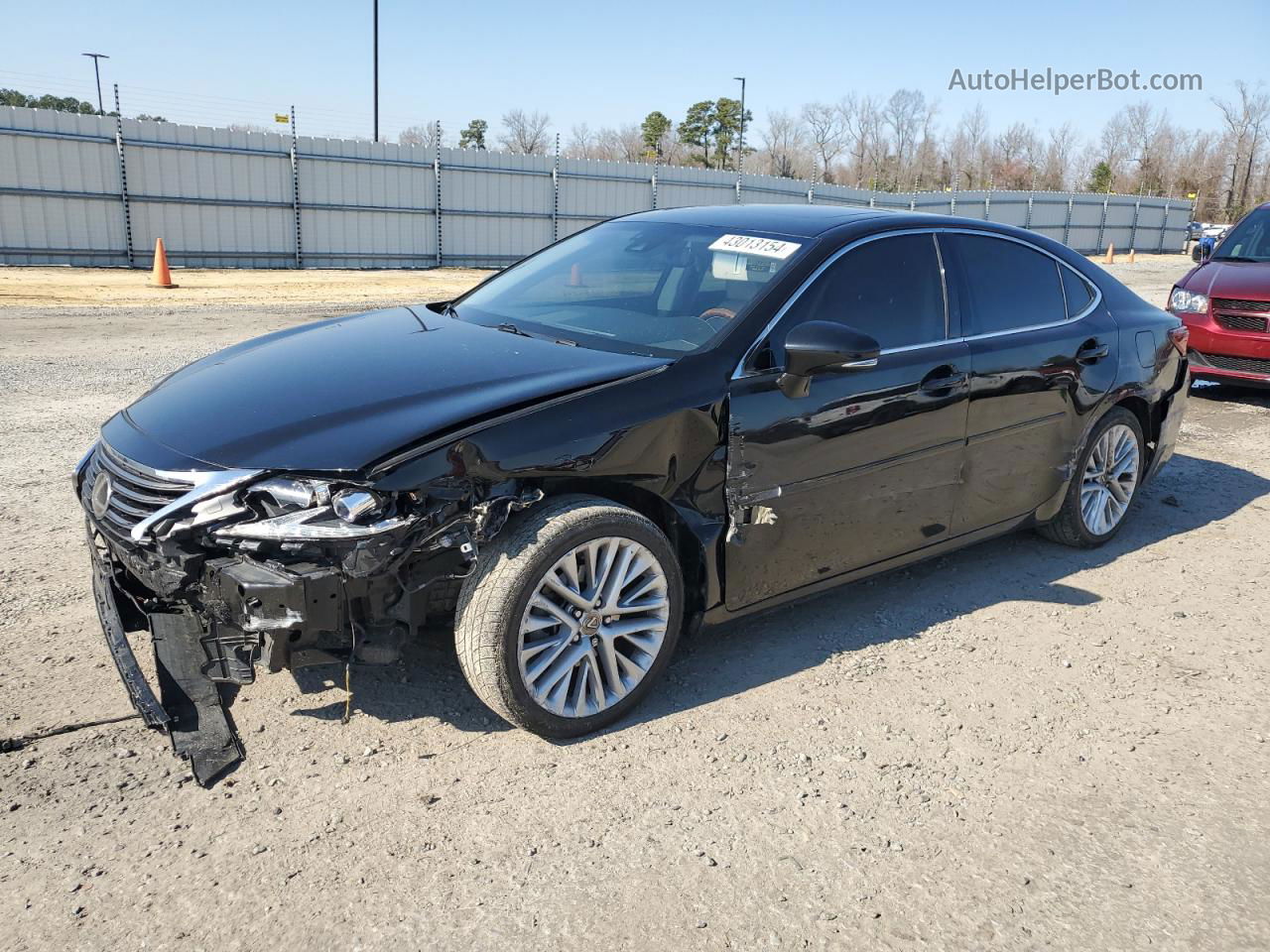 2018 Lexus Es 350 Black vin: 58ABK1GGXJU114548