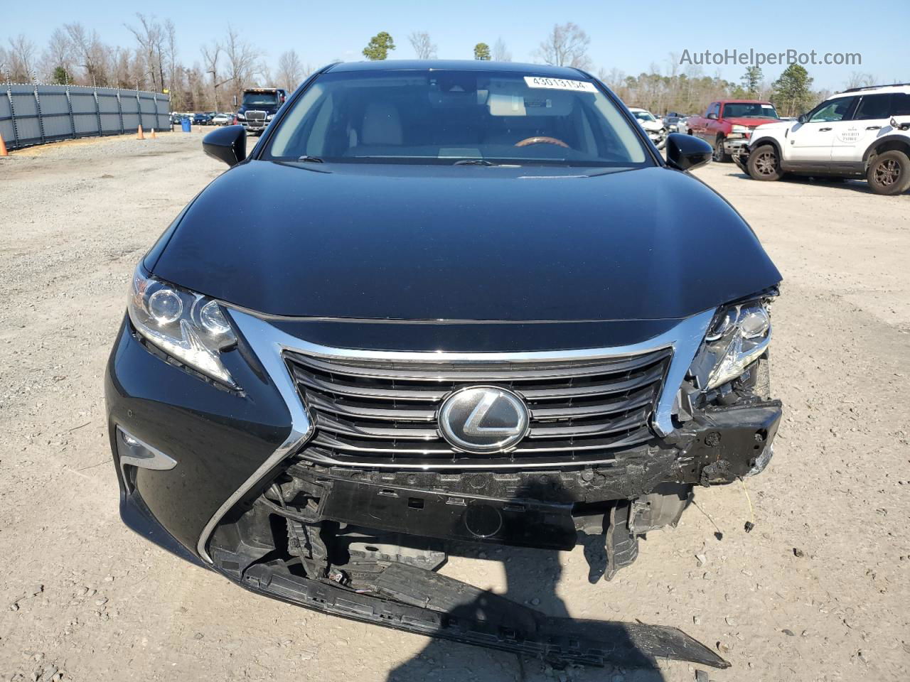 2018 Lexus Es 350 Black vin: 58ABK1GGXJU114548