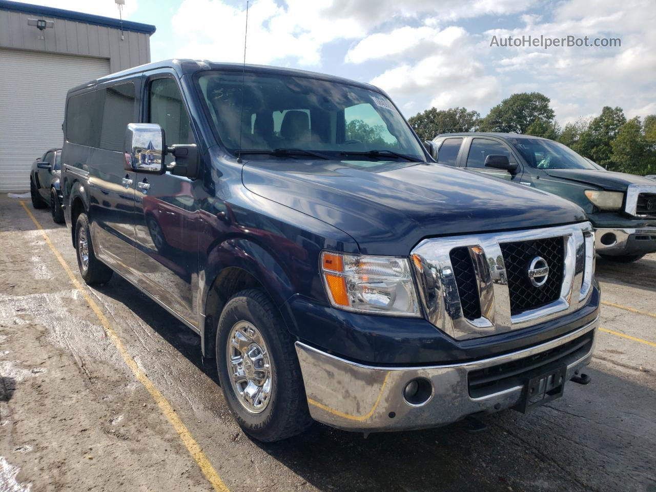 2019 Nissan Nv 3500 Blue vin: 5BZAF0AA1KN851174