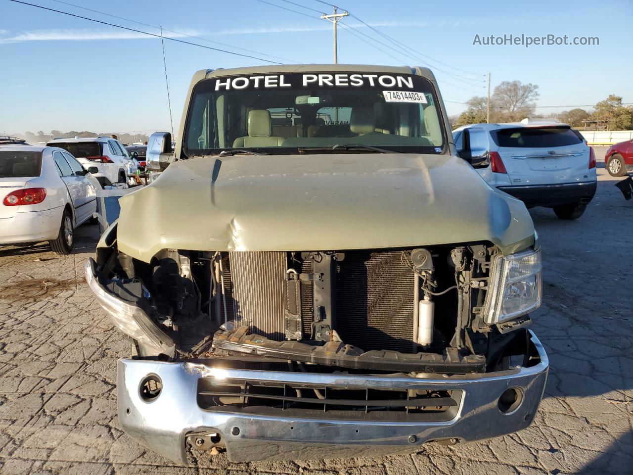 2013 Nissan Nv 3500 S Green vin: 5BZAF0AA2DN202969