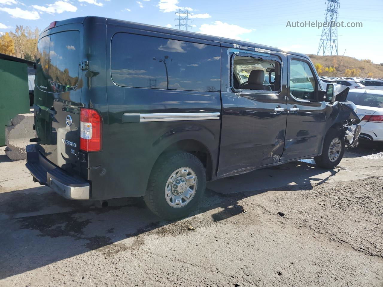 2019 Nissan Nv 3500 Black vin: 5BZAF0AA6KN852613