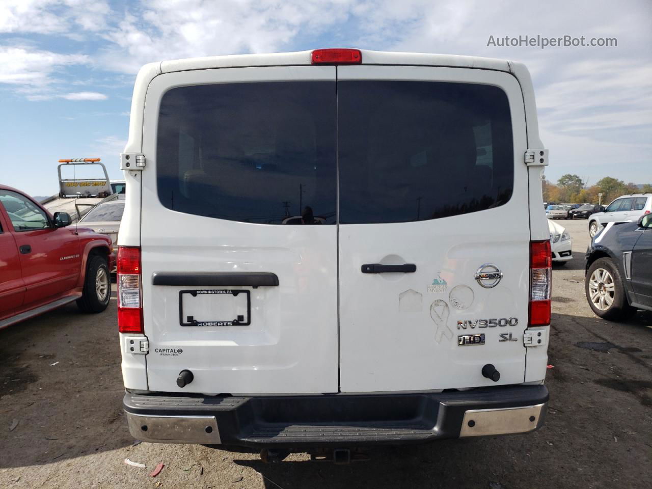 2013 Nissan Nv 3500 S White vin: 5BZAF0AA7DN203177