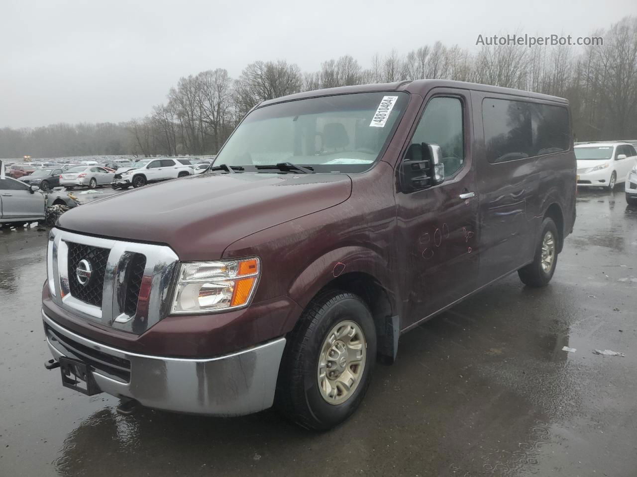 2013 Nissan Nv 3500 S Burgundy vin: 5BZAF0AA9DN200099