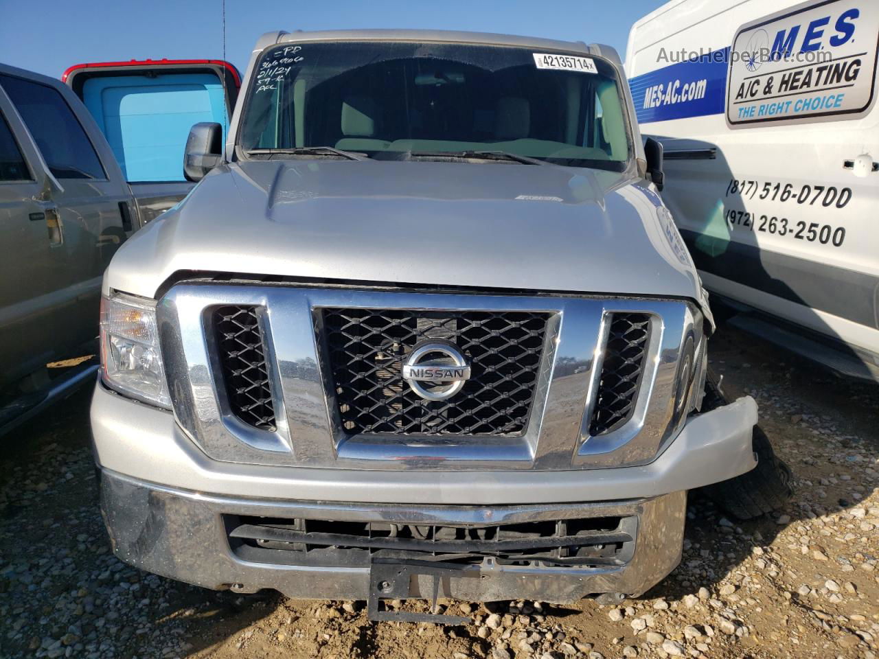 2013 Nissan Nv 3500 S Silver vin: 5BZBF0AA6DN203112