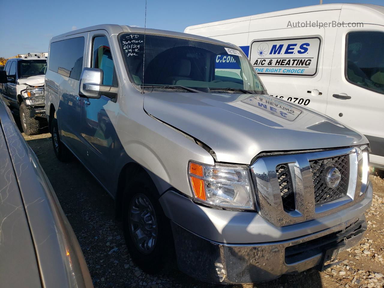 2013 Nissan Nv 3500 S Silver vin: 5BZBF0AA6DN203112