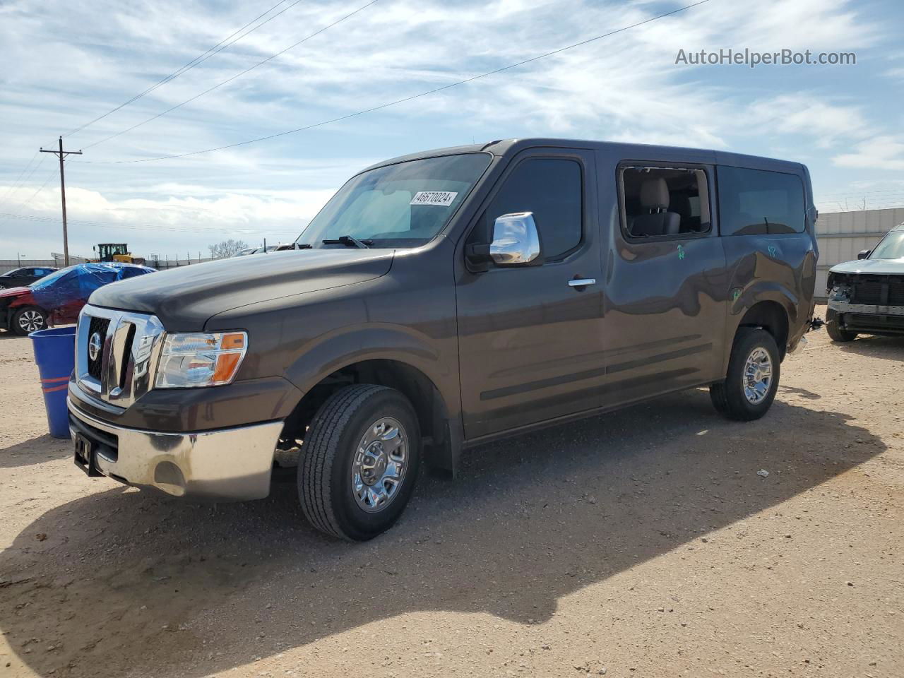 2019 Nissan Nv 3500 Brown vin: 5BZBF0AA6KN852521