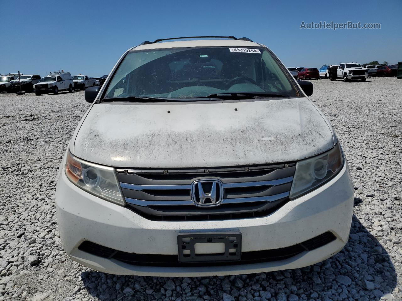 2013 Honda Odyssey Lx White vin: 5FNRL5H23DB091502