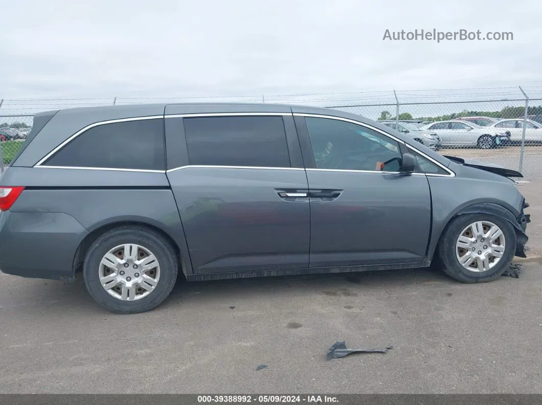 2013 Honda Odyssey Lx Gray vin: 5FNRL5H24DB002617