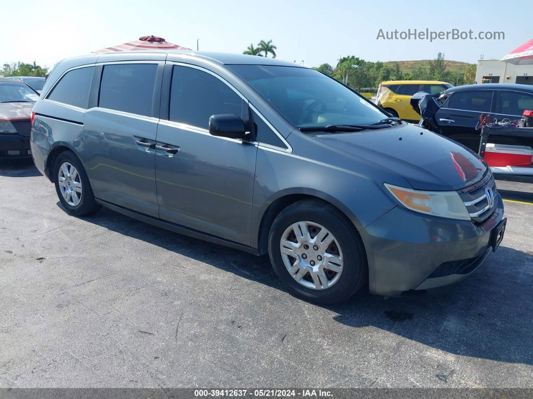 2013 Honda Odyssey Lx Gray vin: 5FNRL5H24DB019188