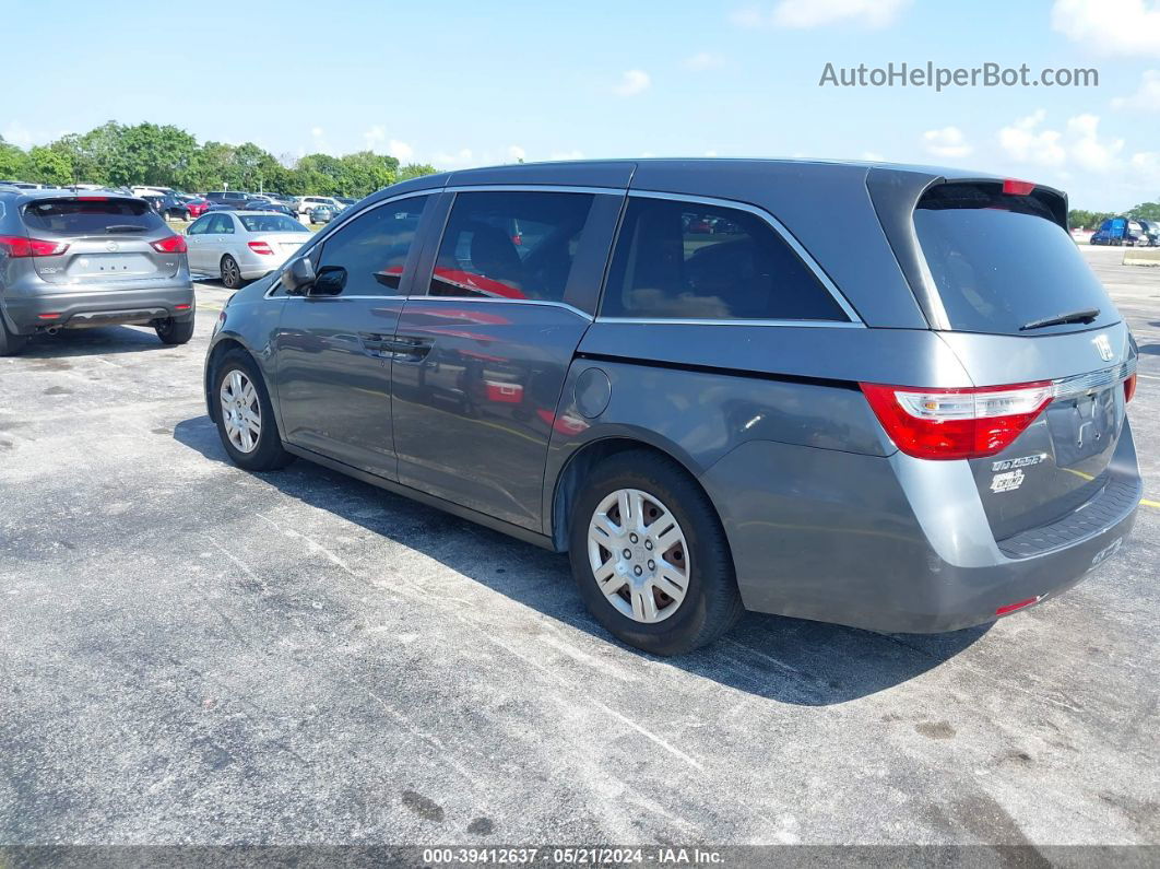 2013 Honda Odyssey Lx Gray vin: 5FNRL5H24DB019188