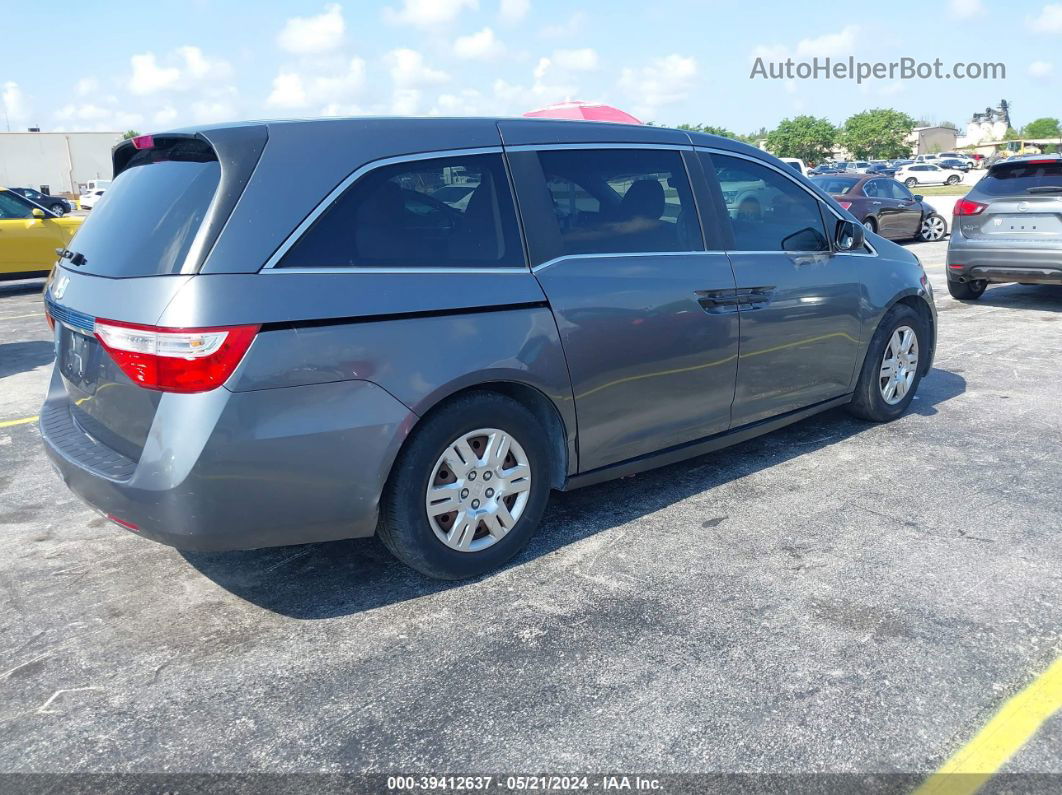 2013 Honda Odyssey Lx Gray vin: 5FNRL5H24DB019188