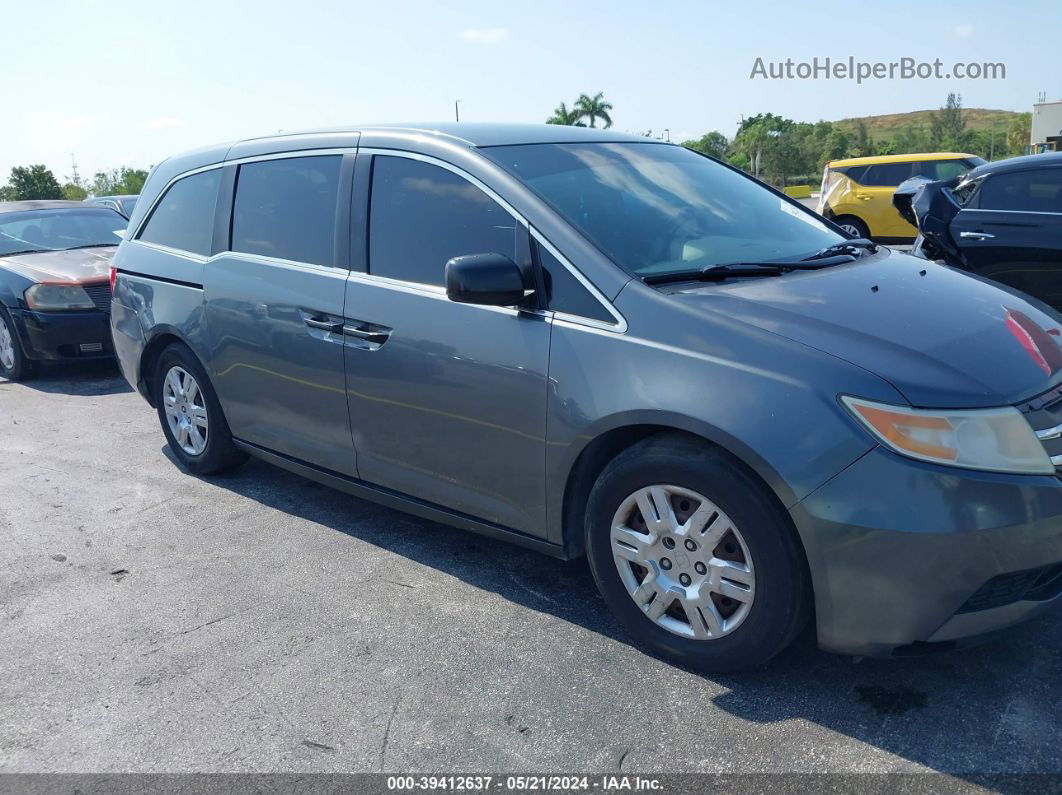 2013 Honda Odyssey Lx Gray vin: 5FNRL5H24DB019188