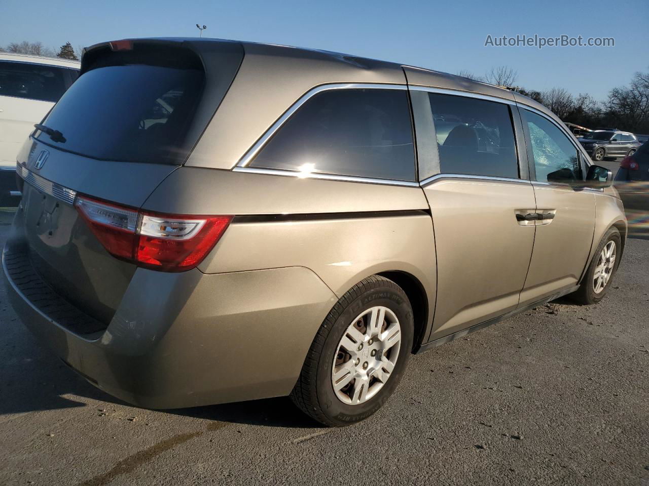 2013 Honda Odyssey Lx Коричневый vin: 5FNRL5H24DB026612