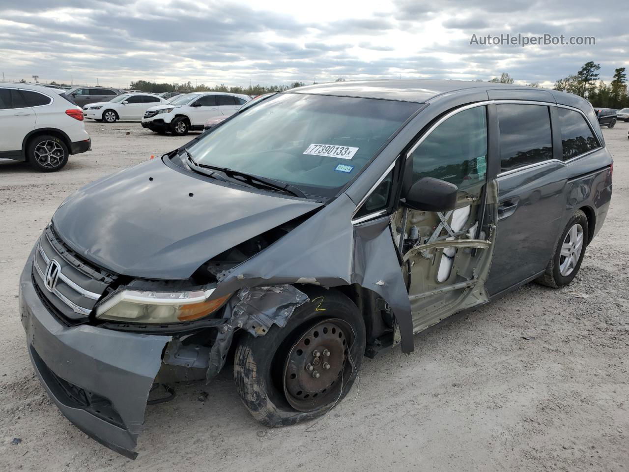 2013 Honda Odyssey Lx Серый vin: 5FNRL5H24DB037805