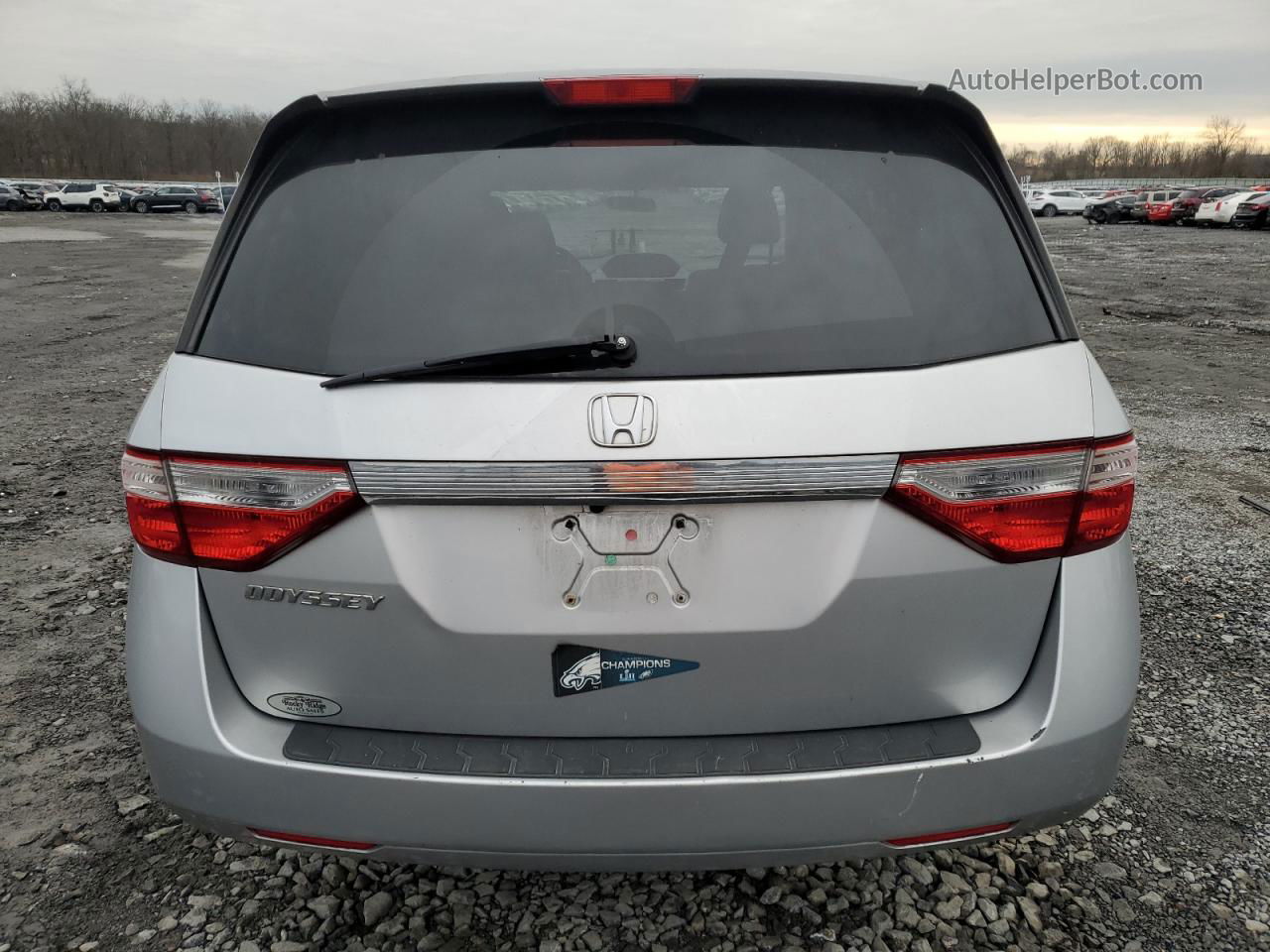 2013 Honda Odyssey Lx Silver vin: 5FNRL5H24DB052191