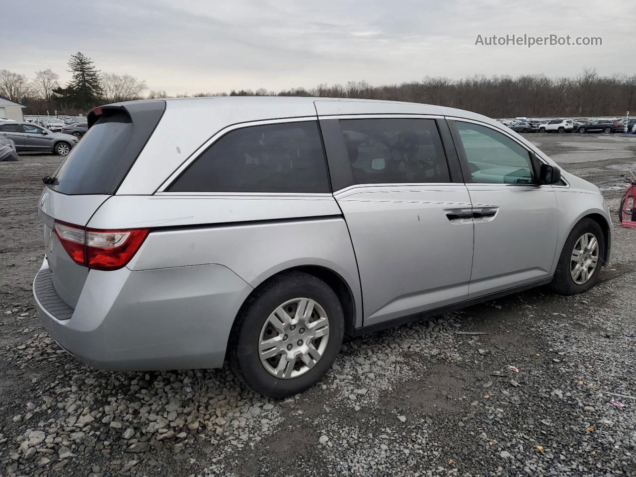 2013 Honda Odyssey Lx Серебряный vin: 5FNRL5H24DB052191