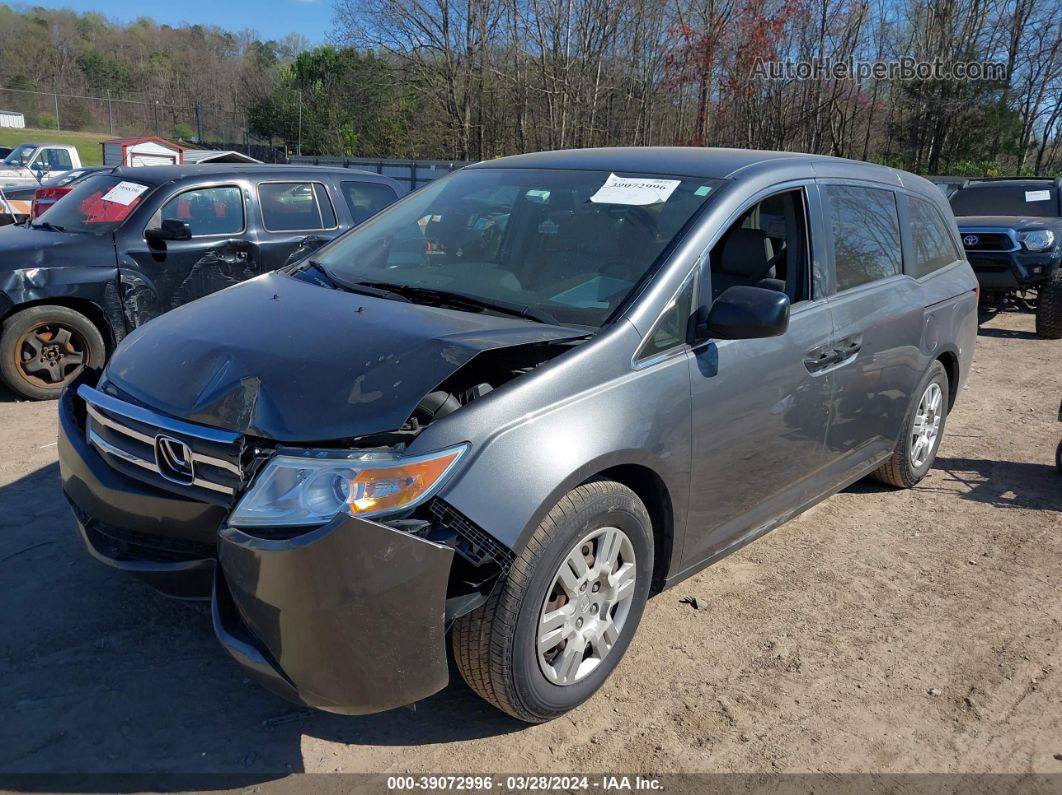 2013 Honda Odyssey Lx Gray vin: 5FNRL5H25DB030751