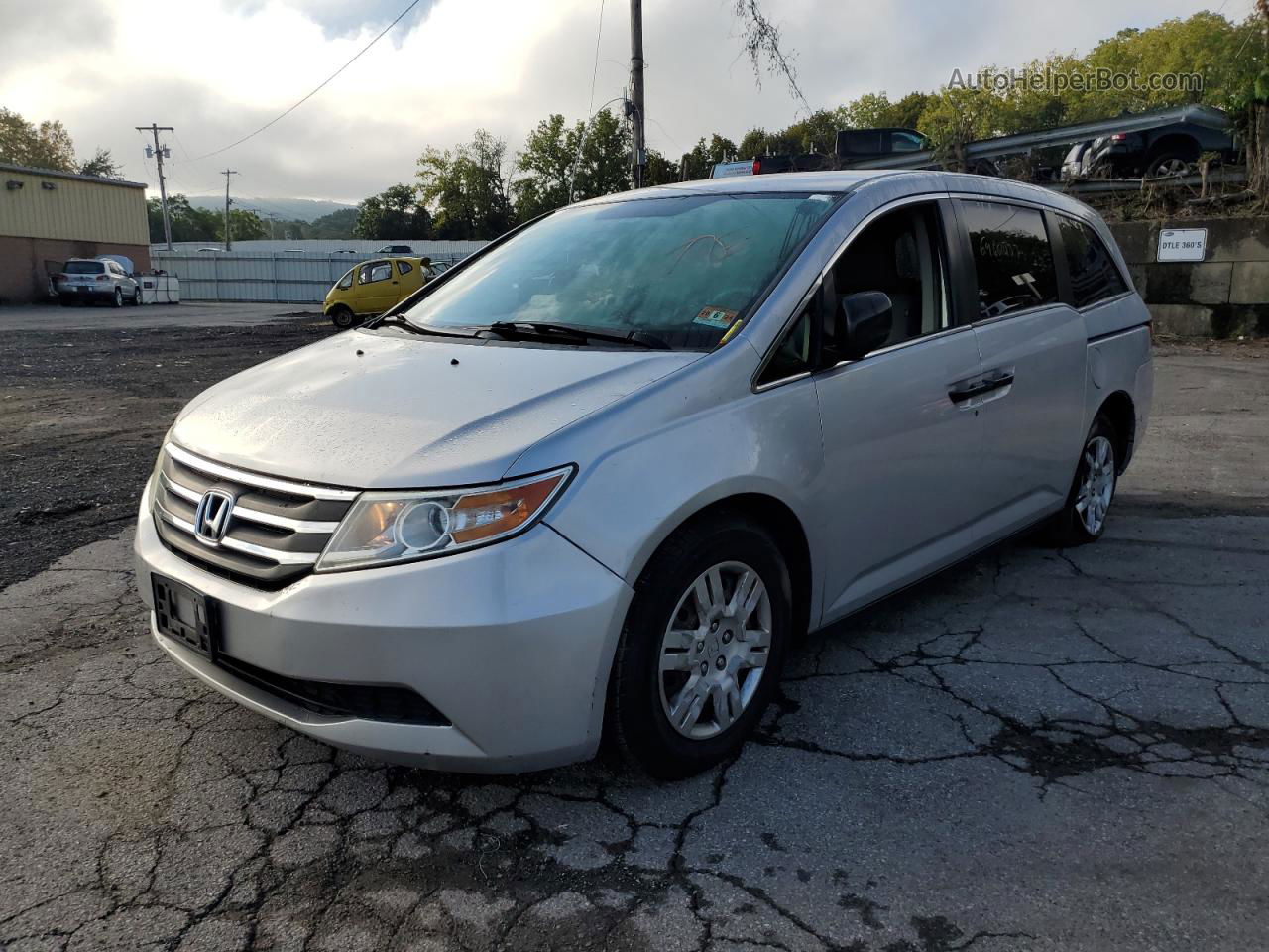 2013 Honda Odyssey Lx Silver vin: 5FNRL5H25DB086611