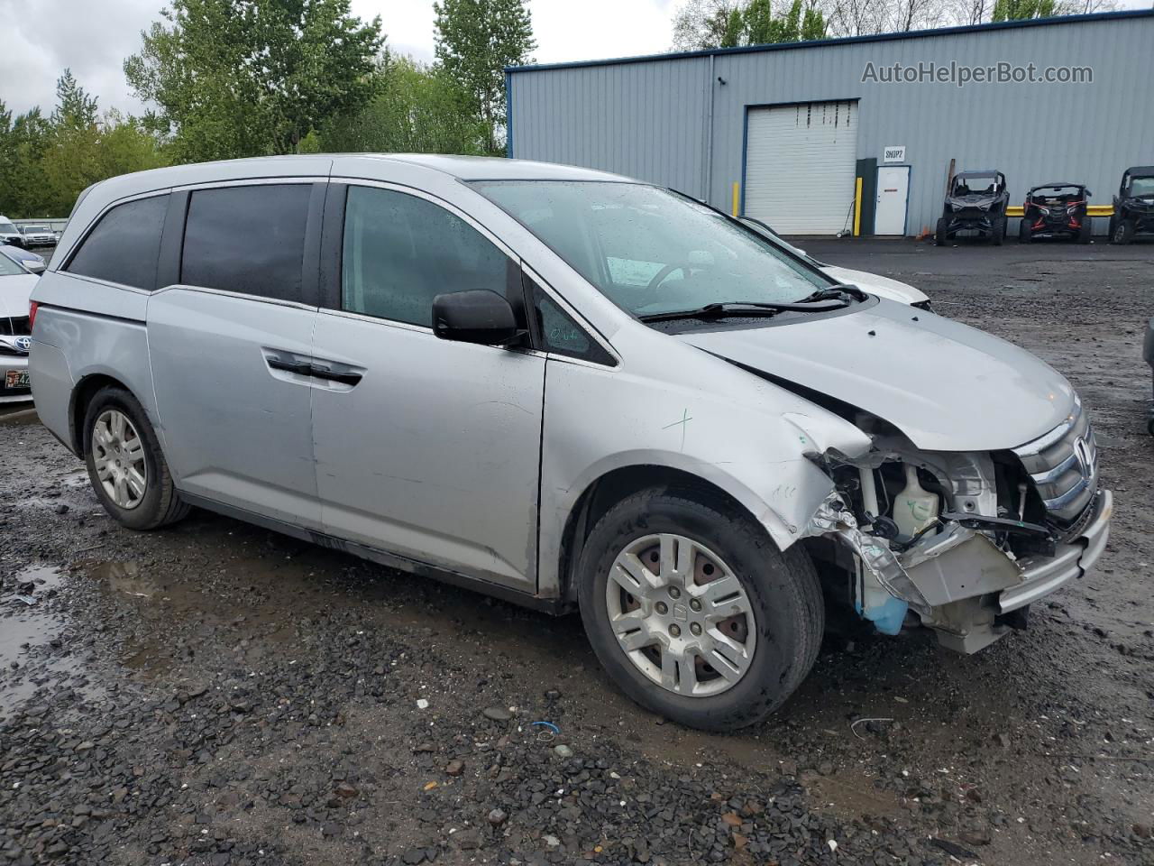 2013 Honda Odyssey Lx Silver vin: 5FNRL5H26DB072894