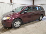 2013 Honda Odyssey Lx Burgundy vin: 5FNRL5H28DB017492