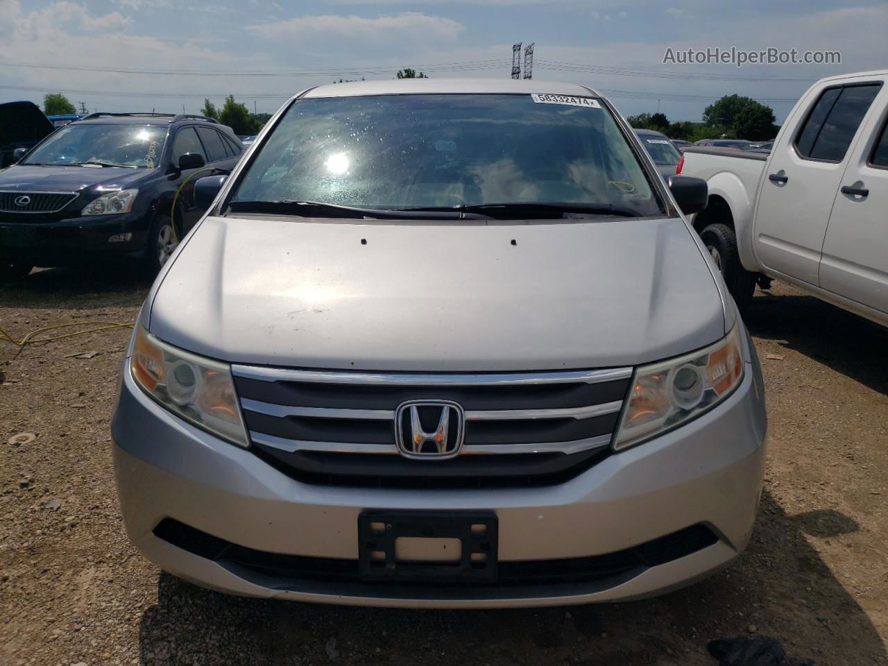 2013 Honda Odyssey Lx Silver vin: 5FNRL5H28DB071326