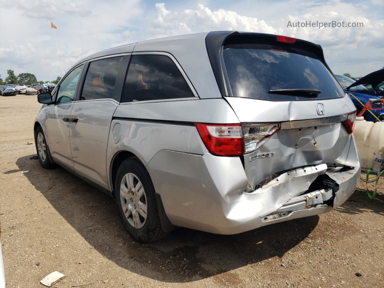 2013 Honda Odyssey Lx Silver vin: 5FNRL5H28DB071326