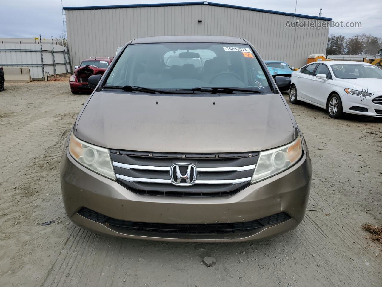 2013 Honda Odyssey Ex Коричневый vin: 5FNRL5H40DB072648