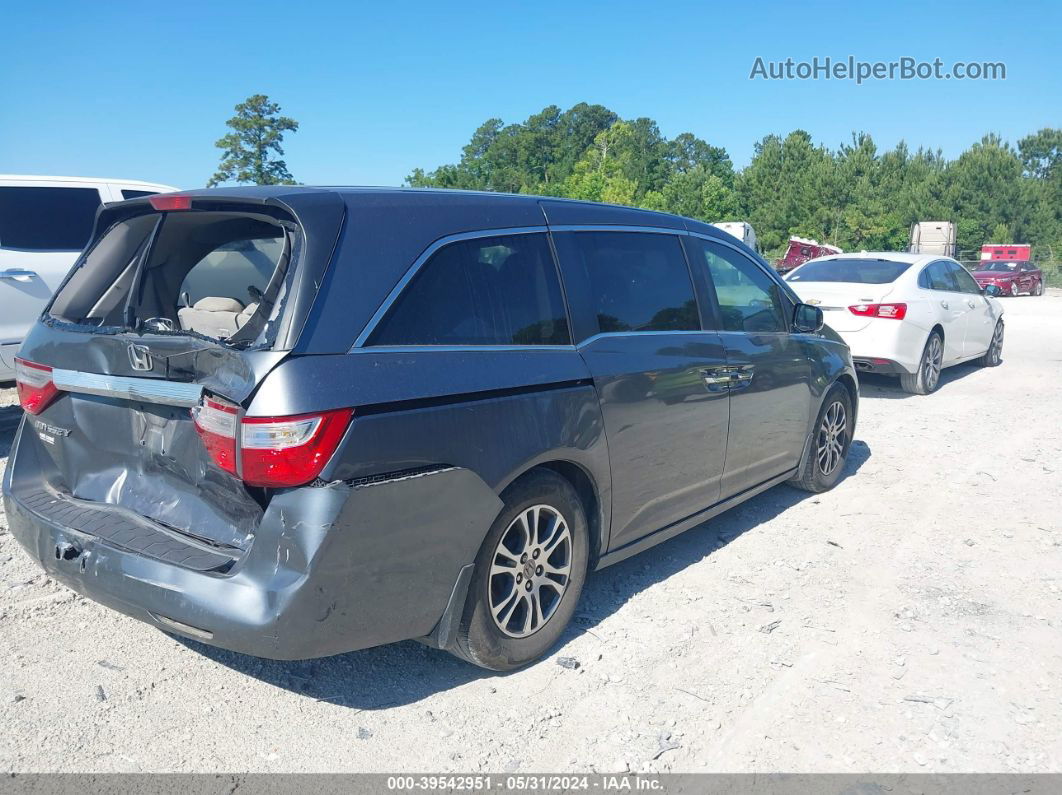 2013 Honda Odyssey Ex Gray vin: 5FNRL5H41DB011728