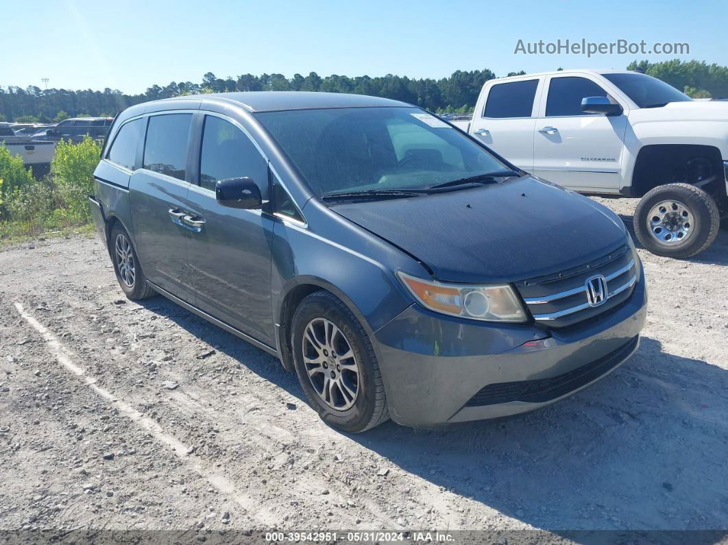 2013 Honda Odyssey Ex Gray vin: 5FNRL5H41DB011728