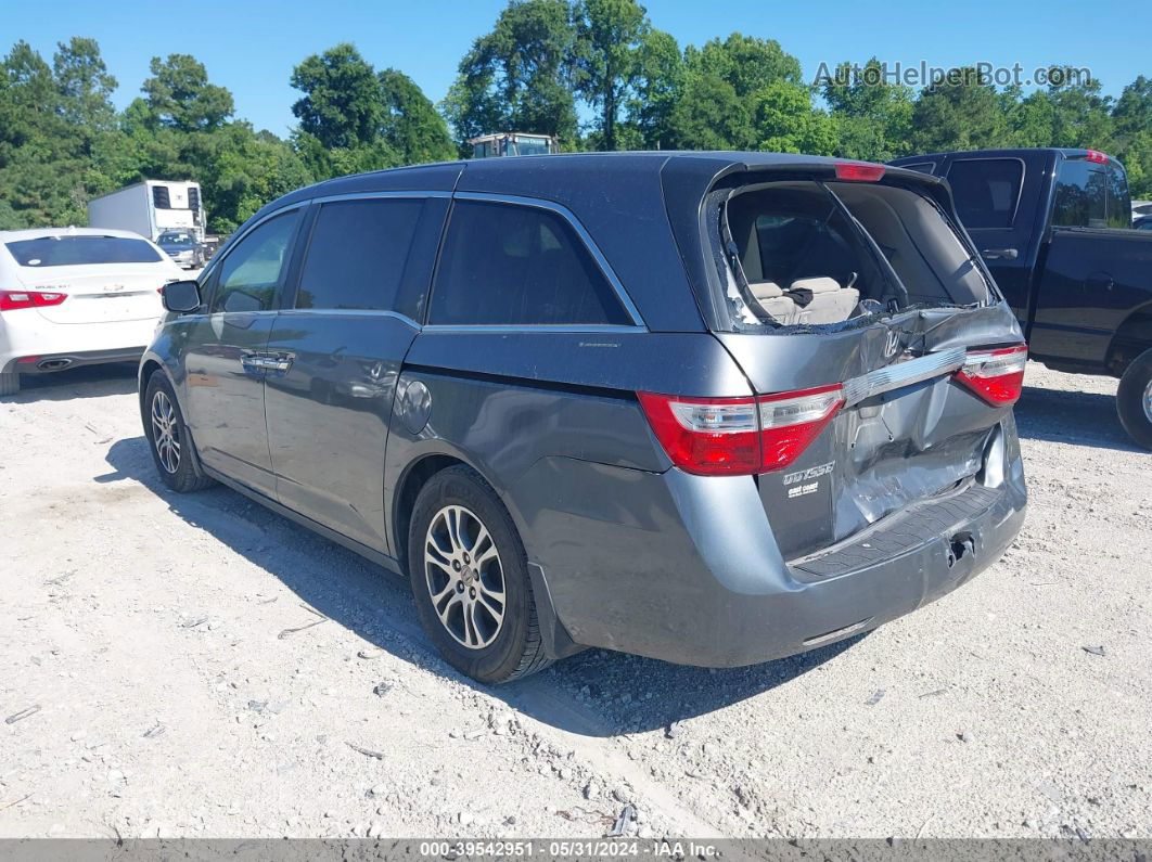 2013 Honda Odyssey Ex Gray vin: 5FNRL5H41DB011728