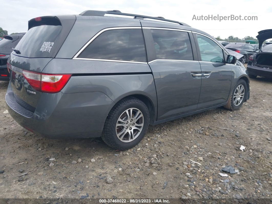 2013 Honda Odyssey Ex Gray vin: 5FNRL5H41DB051159