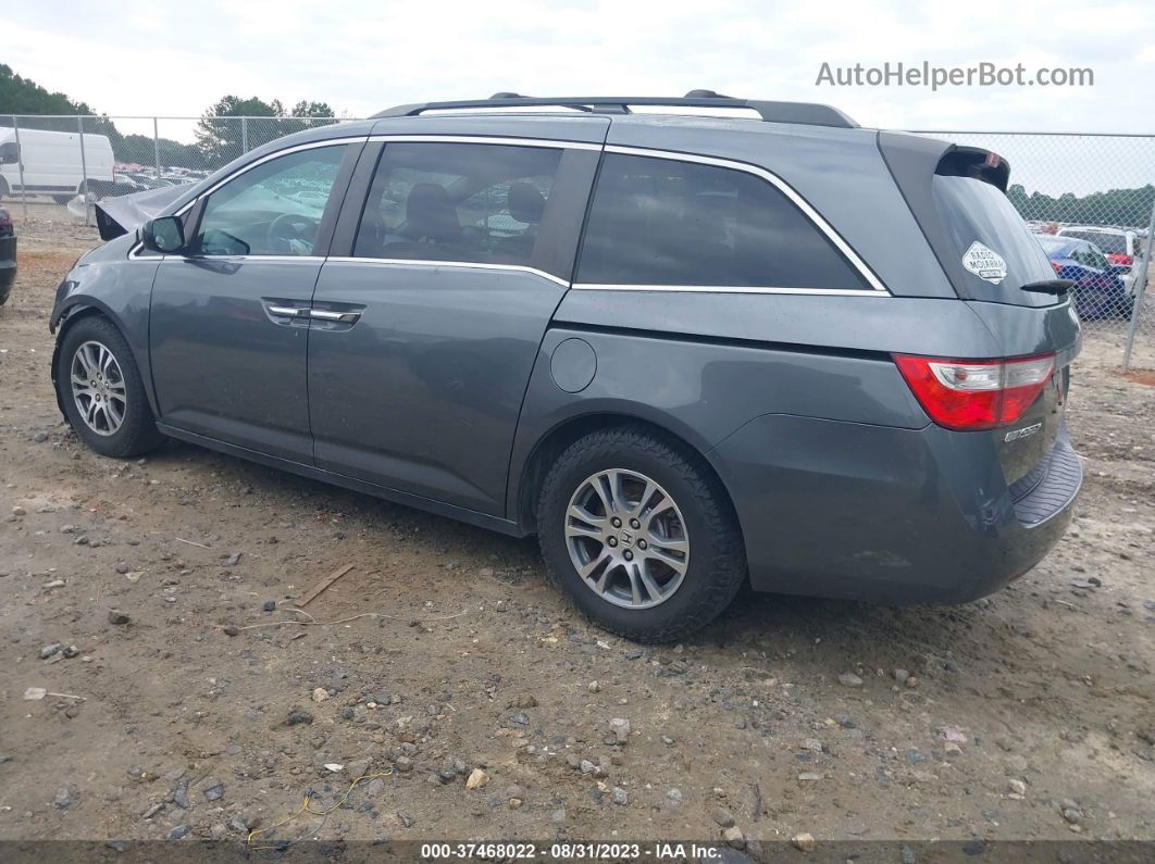 2013 Honda Odyssey Ex Gray vin: 5FNRL5H41DB051159