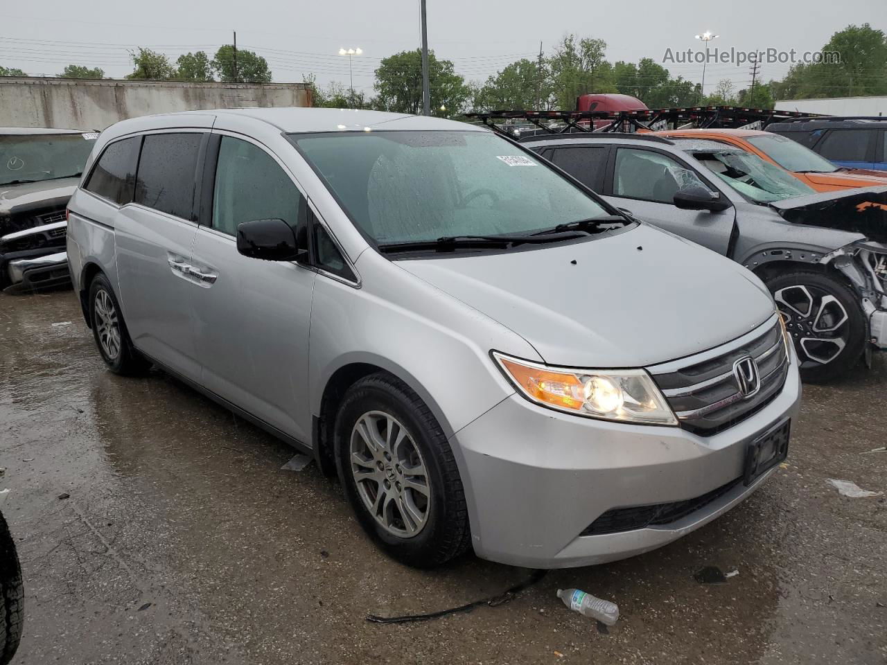 2013 Honda Odyssey Ex Silver vin: 5FNRL5H41DB070987