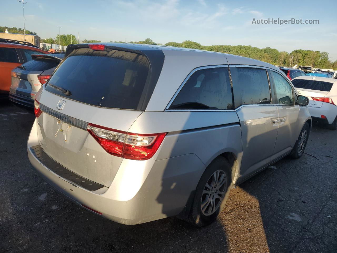 2013 Honda Odyssey Ex Серебряный vin: 5FNRL5H41DB070987