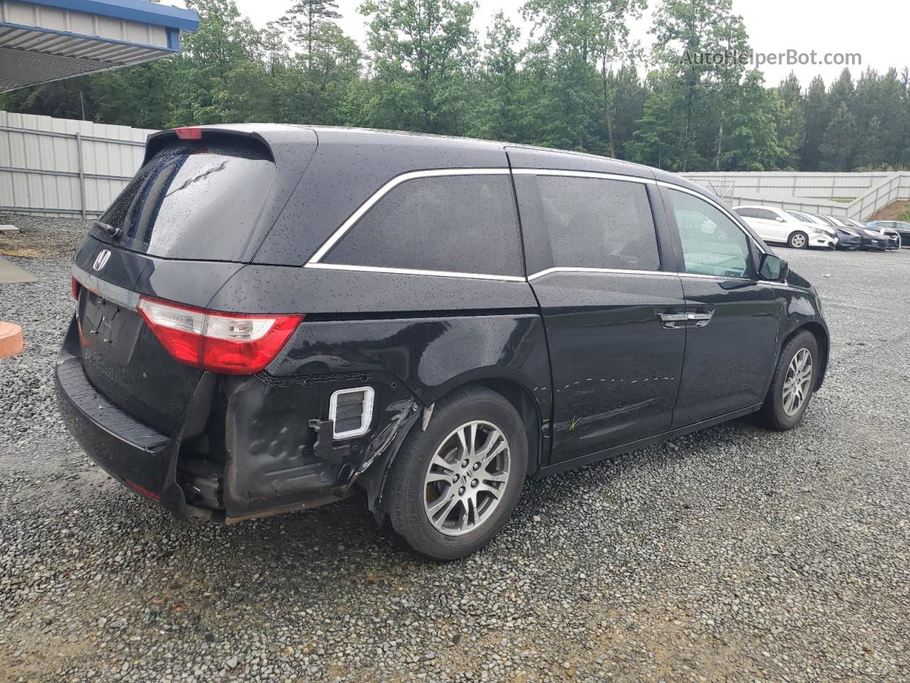 2013 Honda Odyssey Ex Black vin: 5FNRL5H41DB075395