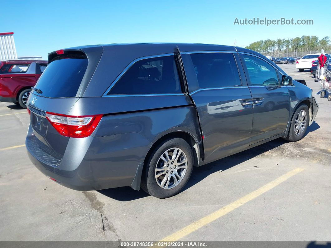 2013 Honda Odyssey Ex Gray vin: 5FNRL5H42DB009289