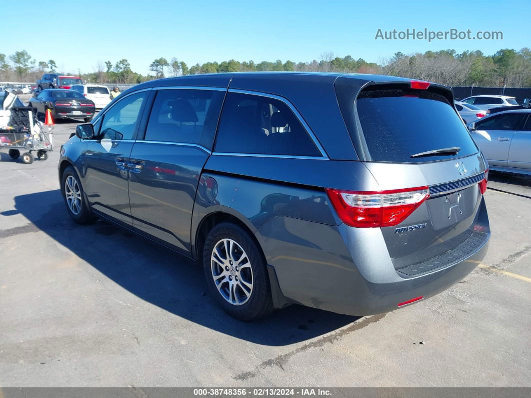 2013 Honda Odyssey Ex Gray vin: 5FNRL5H42DB009289