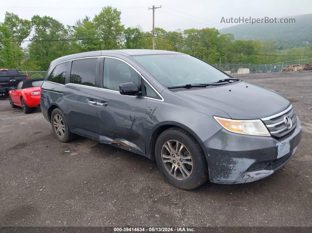 2013 Honda Odyssey Ex Gray vin: 5FNRL5H42DB058461