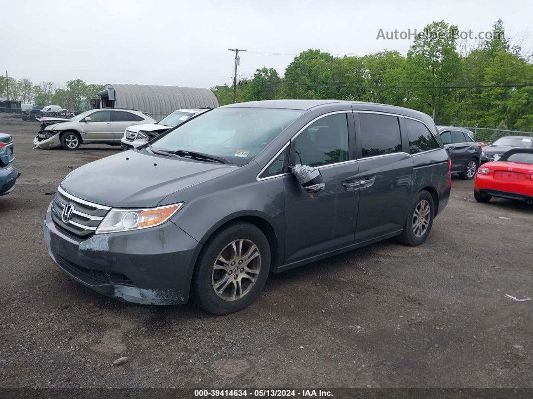 2013 Honda Odyssey Ex Gray vin: 5FNRL5H42DB058461